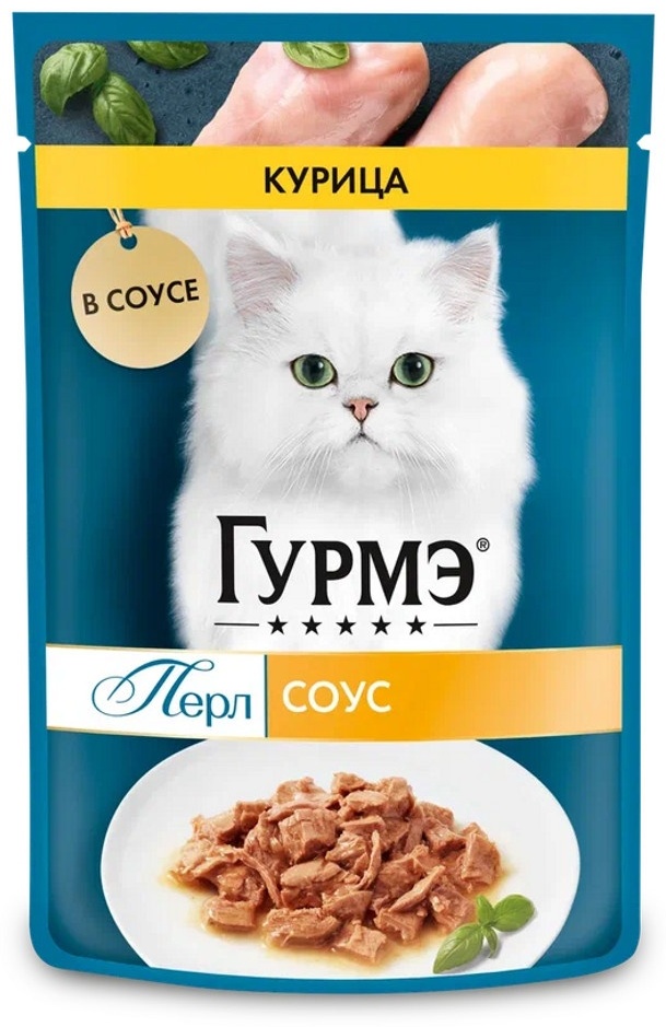 Корм для кошек Гурмэ "Курица в соусе" 75 гр