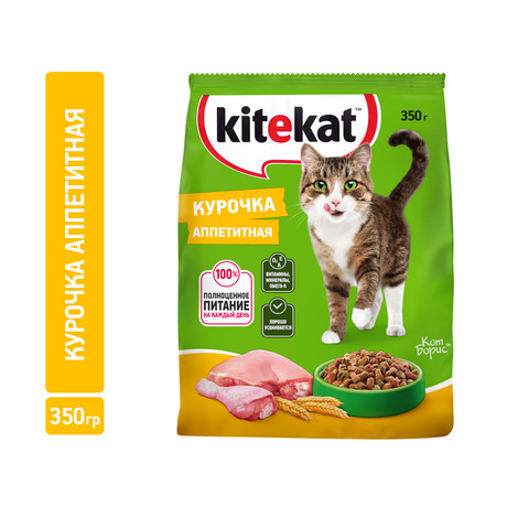 Корм для кошек Kitekat Курочка аппетитная м/у 350 гр
