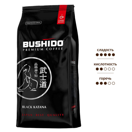Кофе Bushido Black Зерно1кг